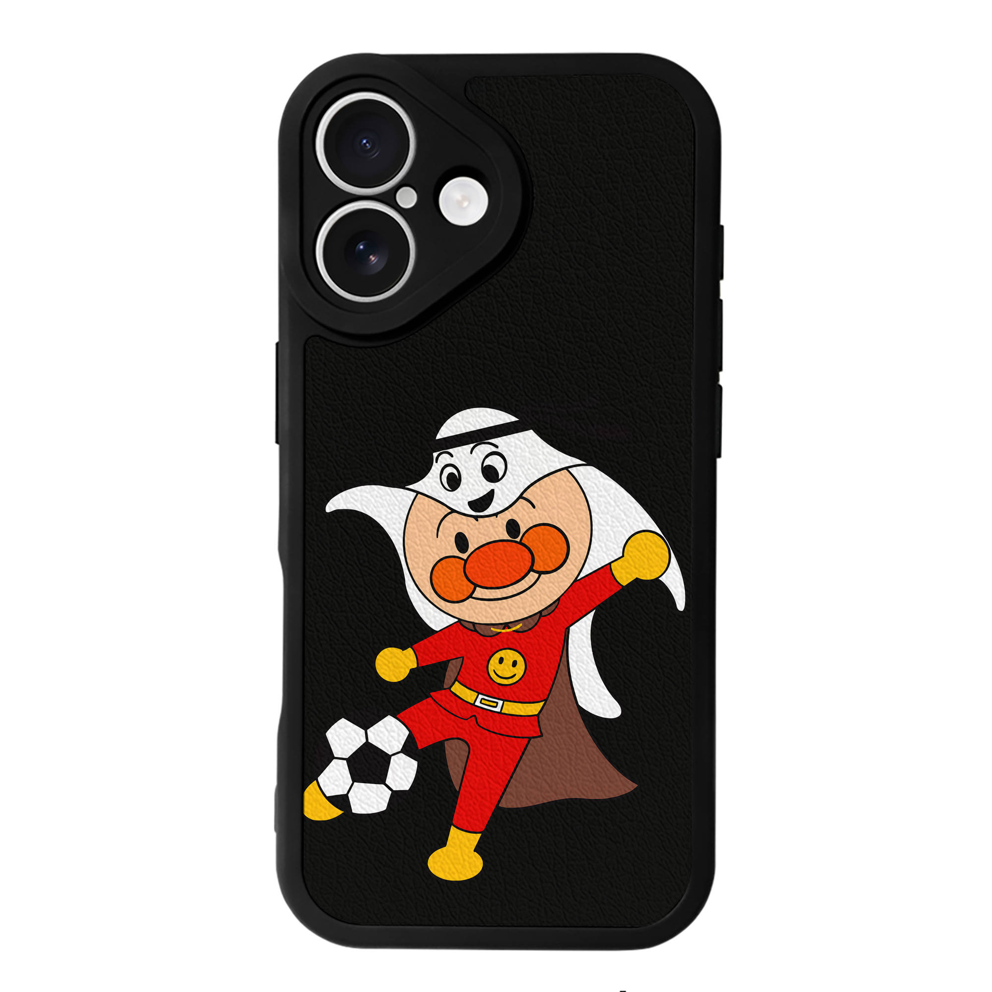 （画像用） アンパンマン Anpanman 【iPhone 16シリーズ対応】シリコンスマホケース（レザー調） 材質：シリコン